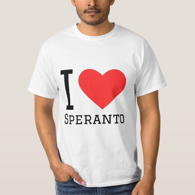 I Liebe Speranto T-Shirt (Vorderseite)