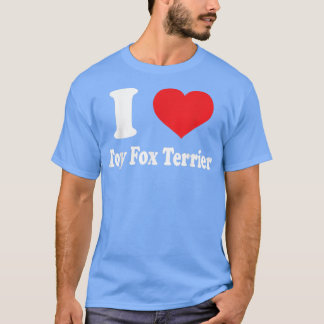 I Liebe Spielzeug von Terrier Hunde Rasse Liebhabe T-Shirt