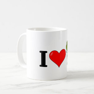 I Liebe Spinat Kaffeetasse