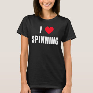 I Liebe Spinning Class Indoor Cycling Workout Stat T-Shirt
