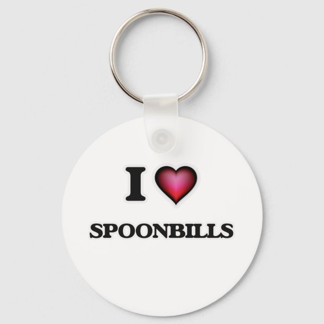 I Liebe Spoonbilts Schlüsselanhänger (Vorderseite)