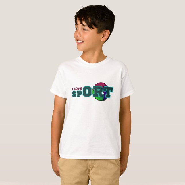I Liebe Sport T-Shirt (Vorne ganz)