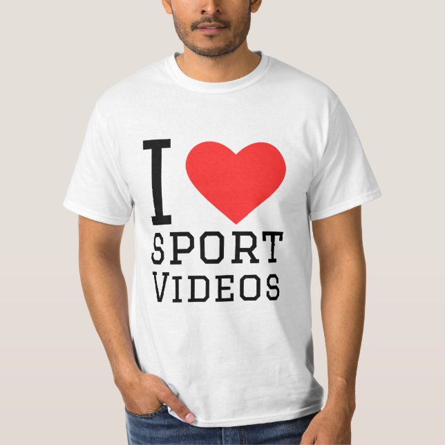 I Liebe Sport Video T-Shirt (Vorderseite)