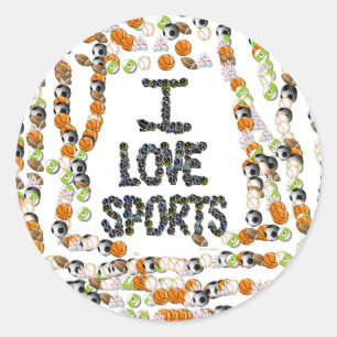 I Liebe Sports Sticker