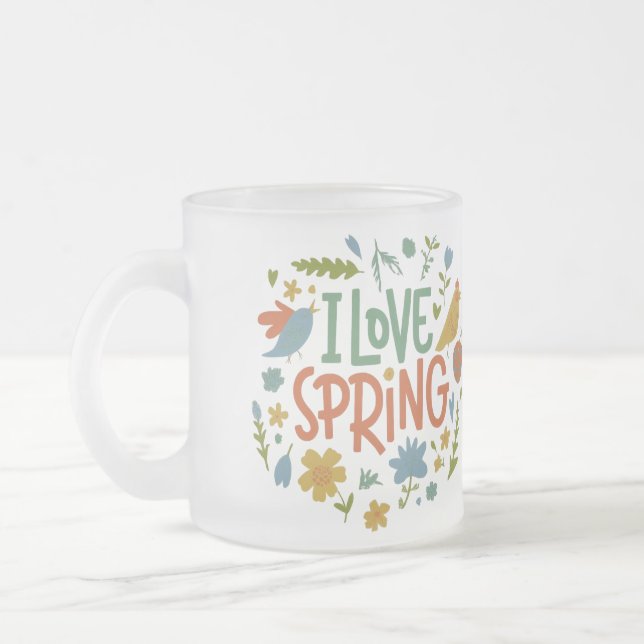 I Liebe Spring Mattglastasse (Links)