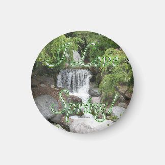 "I Liebe Spring" Wasserfall Magnet