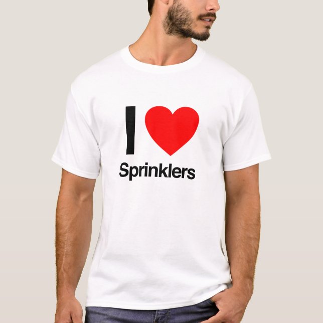 i Liebe-Sprinkler T-Shirt (Vorderseite)