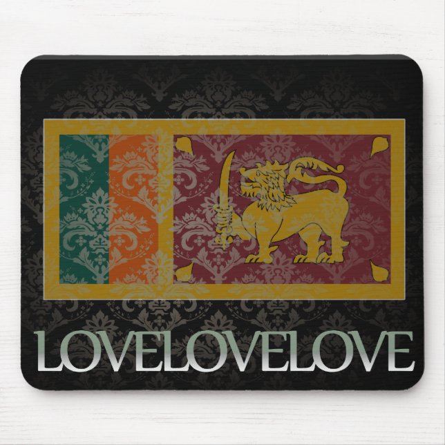 I Liebe Sri Lanka cool Mousepad (Vorne)