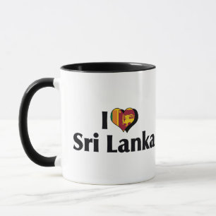 I Liebe Sri Lanka Flag Tasse