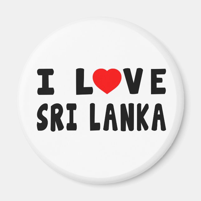 I Liebe Sri Lanka Magnet (Vorne)