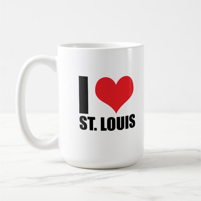 I Liebe St. Louis Kaffeetasse (Links)