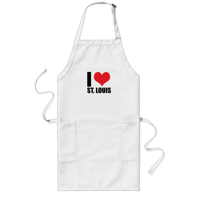 I Liebe St. Louis Lange Schürze (Vorne)