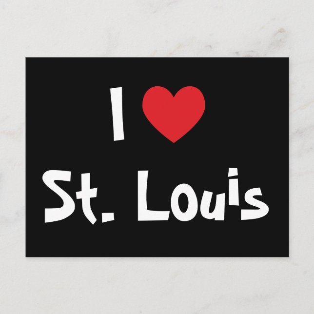 I Liebe St. Louis Postkarte (Vorderseite)