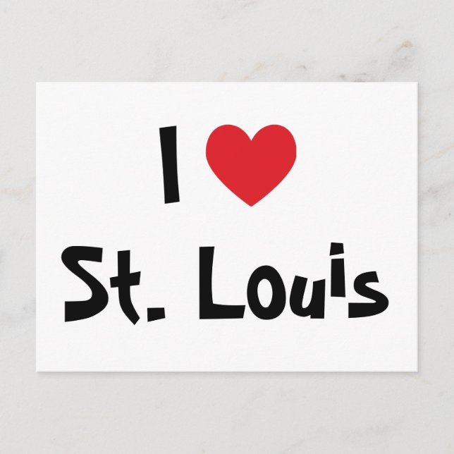 I Liebe St. Louis Postkarte (Vorderseite)