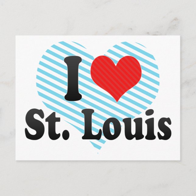 I Liebe St. Louis Postkarte (Vorderseite)