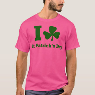 I LIEBE ST PATRICK DAY grün T-Shirt