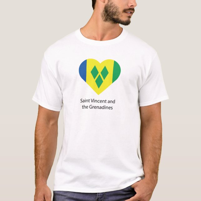 I Liebe St. Vincent und die Grenadinen T-Shirt (Vorderseite)