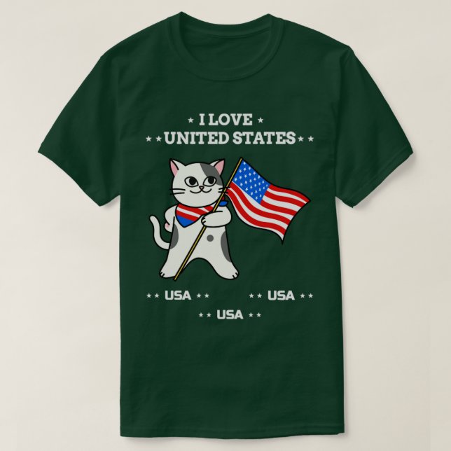 I LIEBE STAATEN T-Shirt (Design vorne)