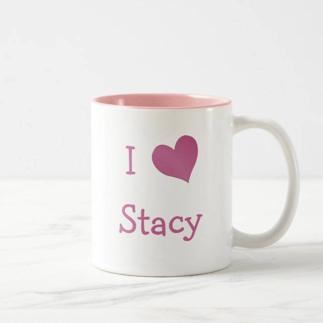 I Liebe Stacy Zweifarbige Tasse (Rechts)
