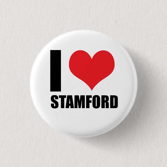I Liebe Stamford Button (Vorderseite)