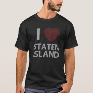 I Liebe Staten Island Matching Ugly Christmas Swee T-Shirt