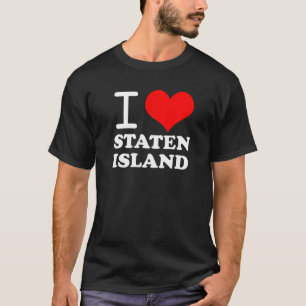 I Liebe Staten Island Red Heart Meme Funny T-Shirt