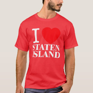 I Liebe Staten Island Weihnachten Vintag 2021 T-Shirt