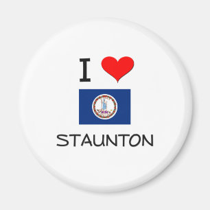 I Liebe Staunton Virginia Magnet
