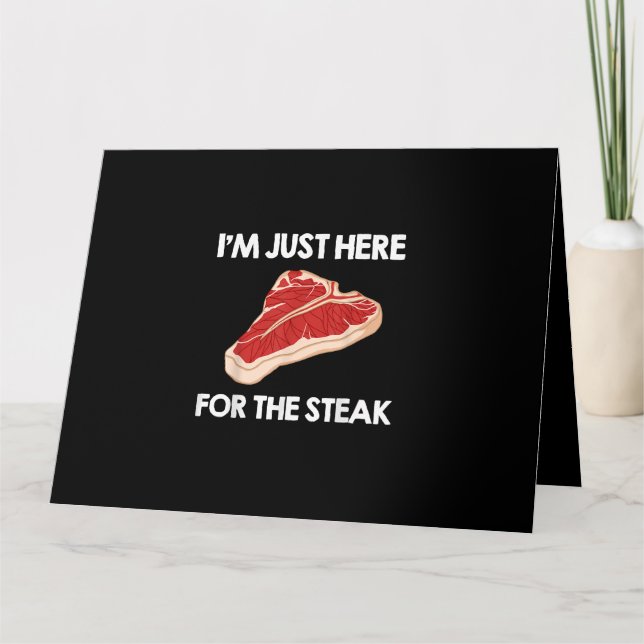 I Liebe Steak Gift Ribeye House Karte (Vorderseite)