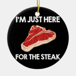 I Liebe Steak Gift Ribeye House Keramik Ornament