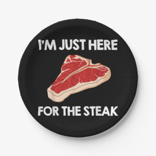 I Liebe Steak Gift Ribeye House Pappteller