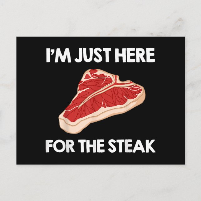I Liebe Steak Gift Ribeye House Postkarte (Vorderseite)