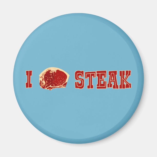 I Liebe Steak Magnet (Vorne)