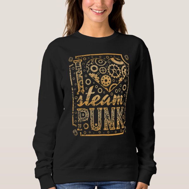 I Liebe Steampunk Sweatshirt (Vorderseite)