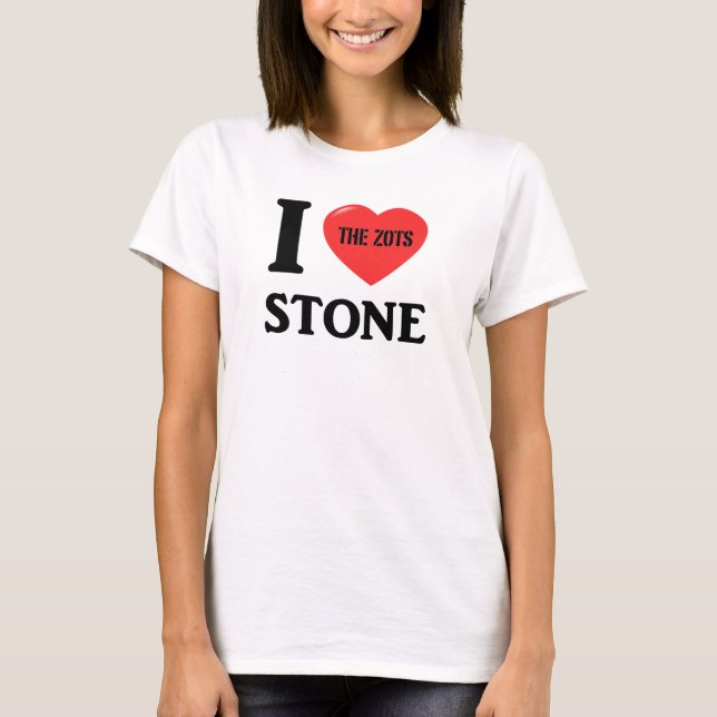 I Liebe-Stein T-Shirt (Vorderseite)