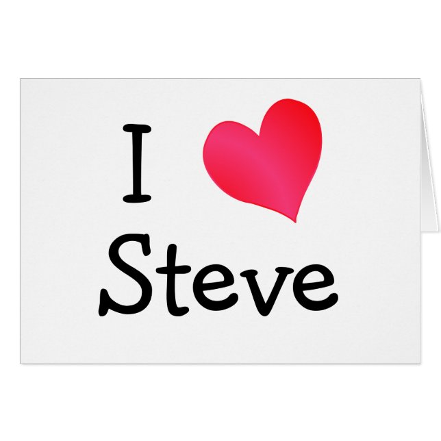 I Liebe Steve (Vorderseite (Horizontal))