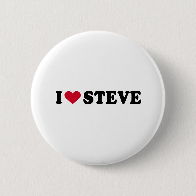 I LIEBE STEVE BUTTON (Vorderseite)