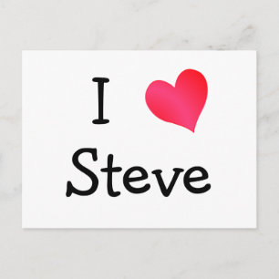 I Liebe Steve Postkarte