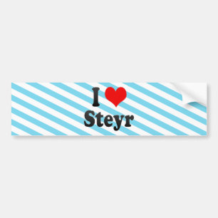 I Liebe Steyr, Österreich. Ich Liebe Steyr, Autoaufkleber