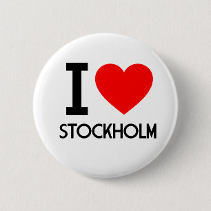 I Liebe Stockholm Button