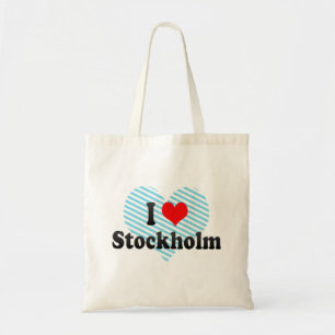 I Liebe Stockholm, Schweden Tragetasche