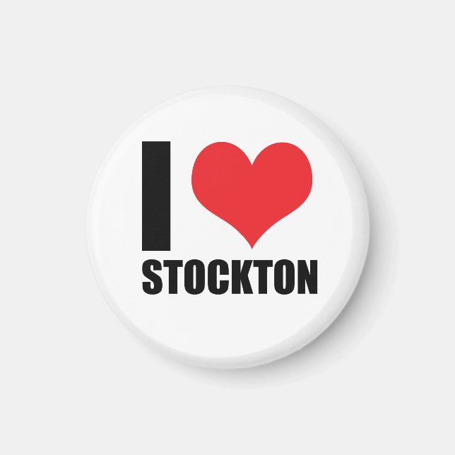 I Liebe Stockton Magnet (Vorne)