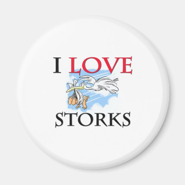 I Liebe Storks Magnet (Vorne)