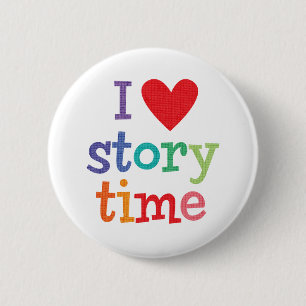 I Liebe Storytime T - Shirts u. Geschenke Button