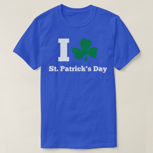 I LIEBE STPATRICK TAG weiß T-Shirt (Design vorne)