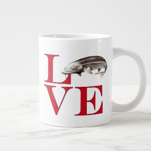 I Liebe Sturgeon Jumbo-Tasse