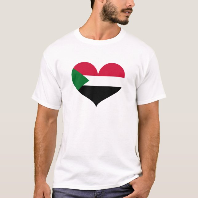 I Liebe "Sudan Flag" T-Shirt (Vorderseite)