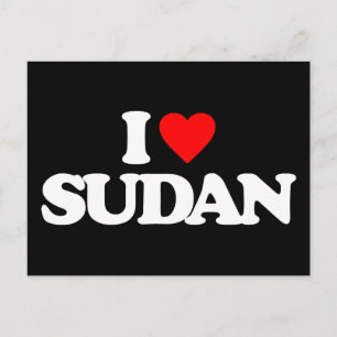 I LIEBE SUDAN POSTKARTE