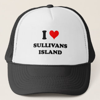 I Liebe Sullivans Insel South Carolina Truckerkappe