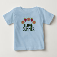 I Liebe Summer Baby Niedliche T - Shirt mit Frucht